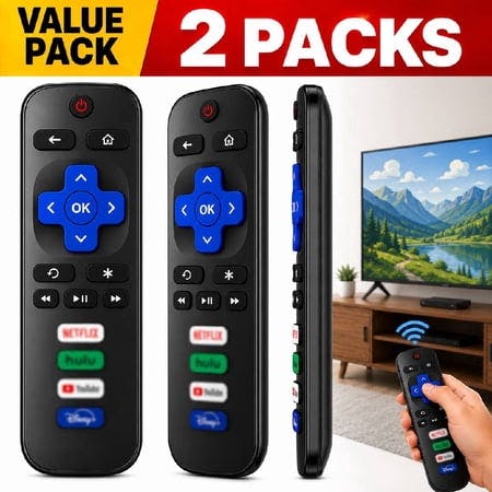 Replacement Remote Control 2-Pack