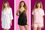 Joyspun Satin Pajama Sets + robe (3 styles)