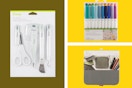 Cricut accessories in a collage
