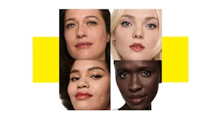 different skin tones wearing lipstick