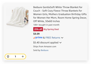 Bedsure GentleSoft White Throw Blanket