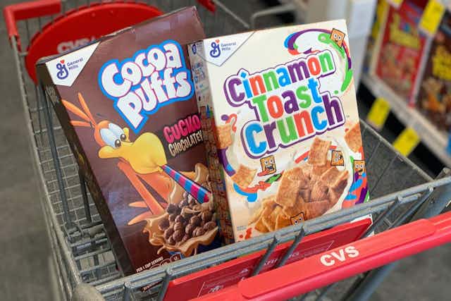 General Mills Cereal, Only $1.49 Each With CVS Coupon card image