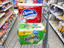 charmin and bounty paper products in walgreens cart