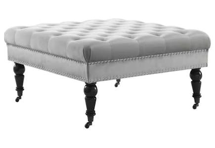 Linen Home Decor Ottoman