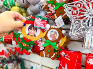dollar tree christmas photo ornament