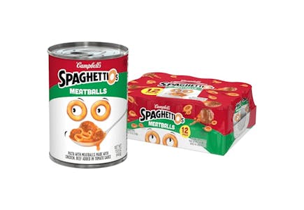 Spaghettios Pasta With Meatballs 12-Pack