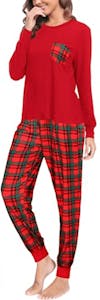 Women's Plaid Pajama Set
