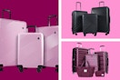 3 stock images of luggage sets 