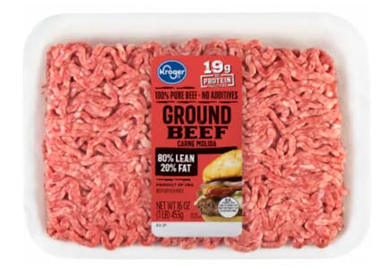 Kroger Ground Beef, per lb