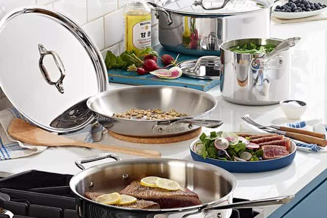 All-Clad Cookware Sale: 7-Piece Sets, as Low as $255 at Macy's (Reg. $300+) card image