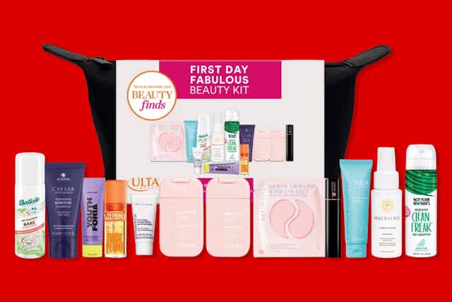First Day Fabulous Beauty Sampler Kit, Only $20.50 at Ulta ($106 Value) card image