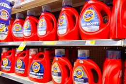 tide products on a store shelf