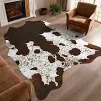 Faux Cowhide Print Rug