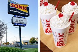 Monday Restaurant Deals: Half-Price Any Size Shakes at Sonic (Last Day!) card image