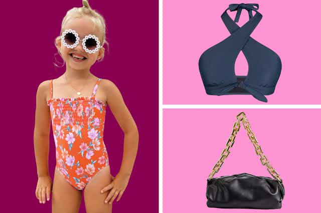 Cupshe Flash Sale: $5 Bikini Top, $10 Kids' Swimsuit, $16 Bag, and More card image