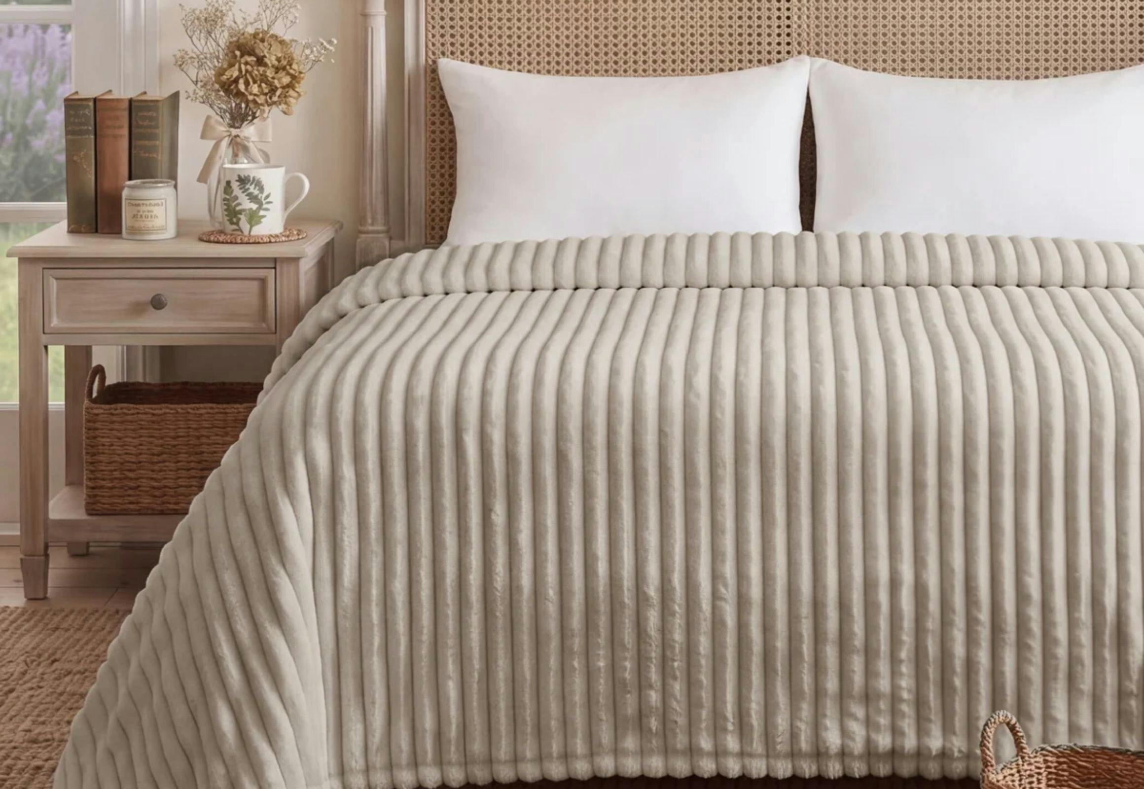 Bedsure Throw Flannel Fleece Blanket