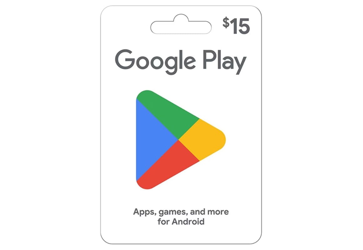 2 Google Play $15 Gift Cards