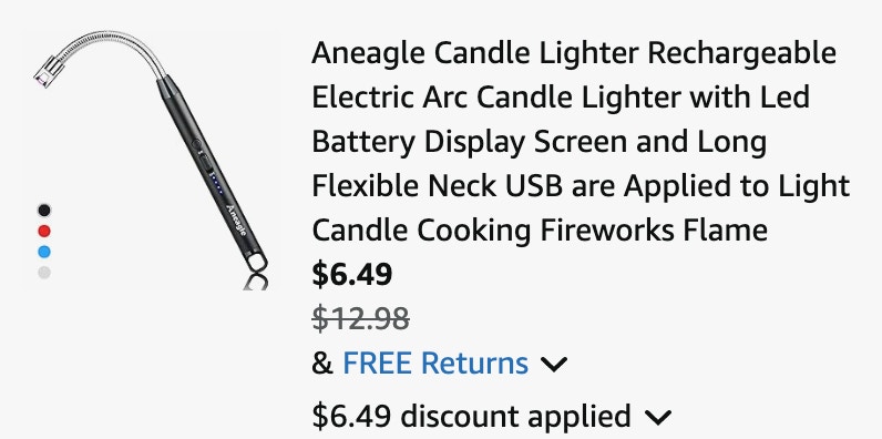 Amazon Electric Candle Lighter 2024