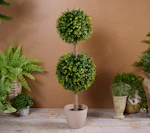 Wicker Park Boxwood 2-Sphere Topiary