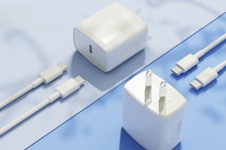 Close up of two of the USB C Charger features