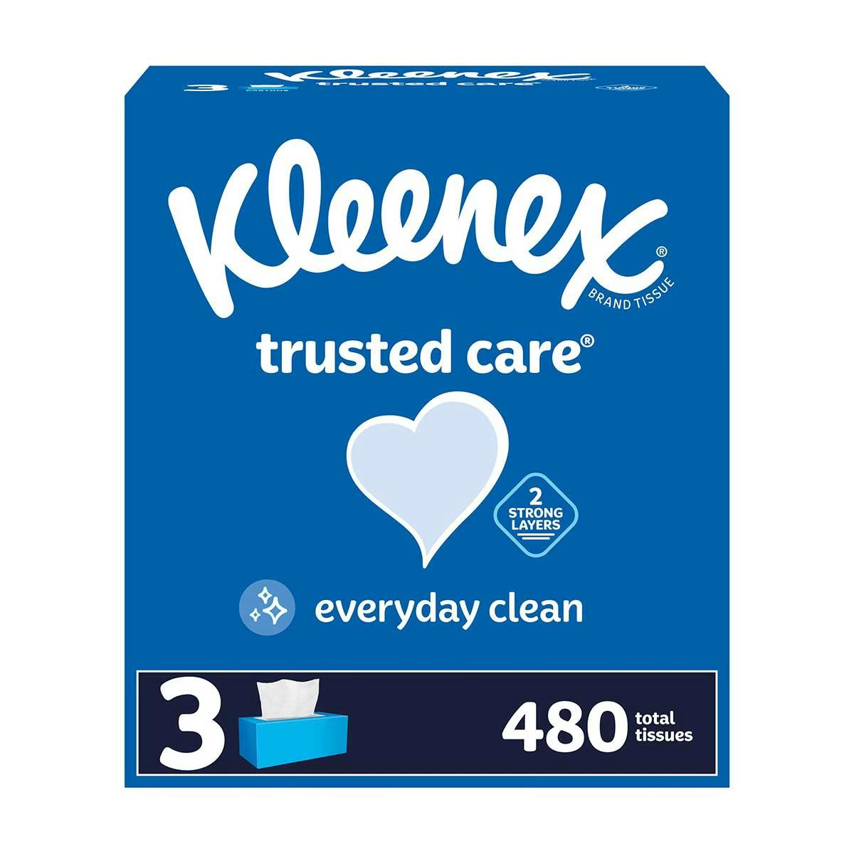 3 Kleenex Facial Tissues 3-Packs