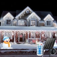 Solar Icicle Lights, 660 LED