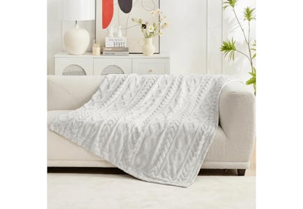 Faux Fur Throw Blanket