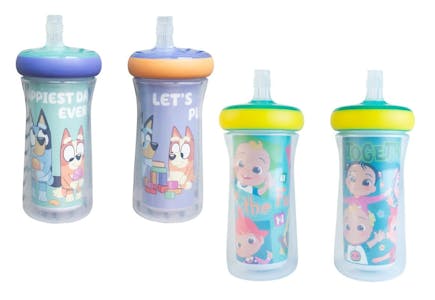 1 Bluey + 1 CoComelon Sippy Cup
