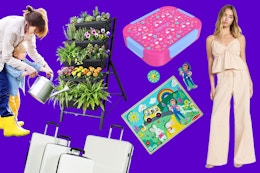 Apparel, raised garden bed, puzzel, luggage and bentgo box