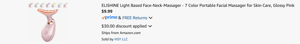 Amazon Light Therapy Face Massager 2025 B0DHWSGM5 2