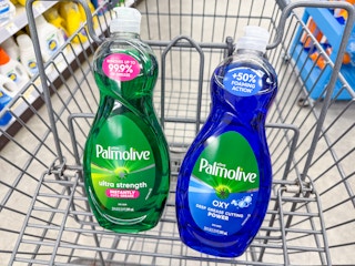 palmolive dish soaps in walgreens cart