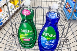 palmolive dish soaps in walgreens cart