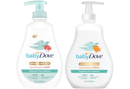 2 Baby Dove Products
