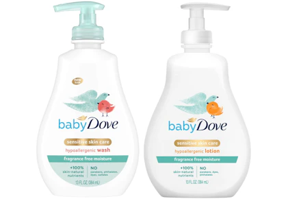2 Baby Dove Products