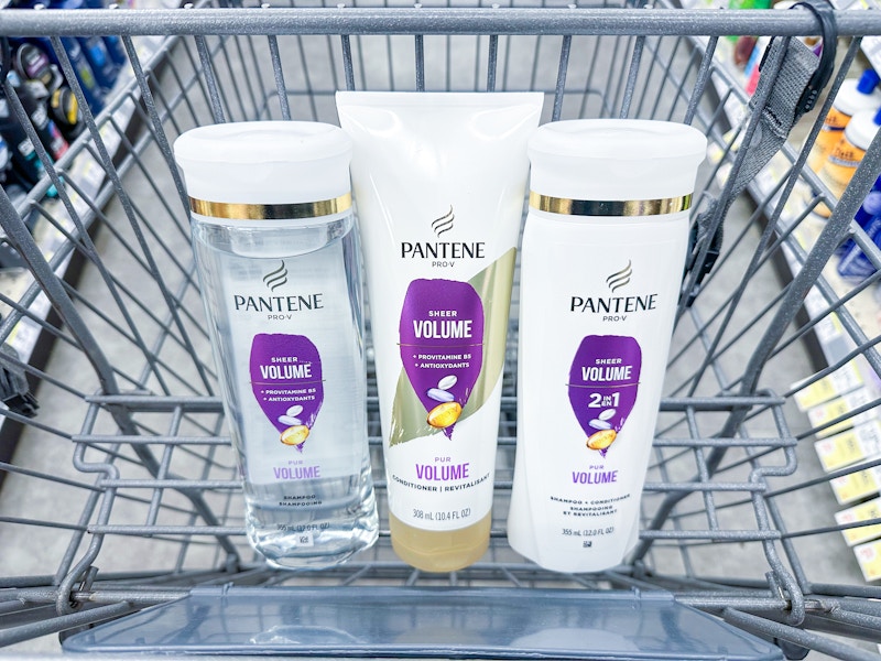 pantene shampoo in walgreens cart