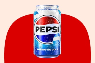Stock image of a Pepsi Prebiotic Soda can