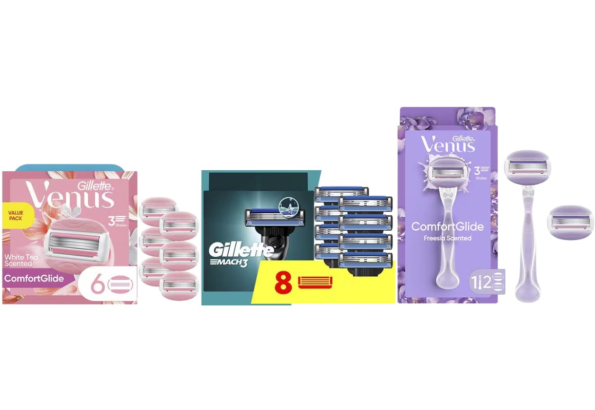 3 Gillette Razor Products