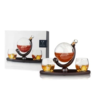 Globe Decanter and Tumbler Set