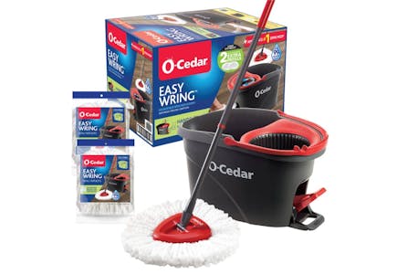 O-Cedar® EasyWring™ Spin Mop & Bucket System With 2 Extra Refills