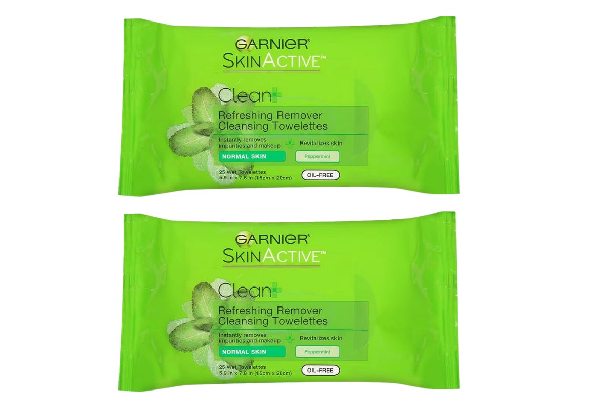 2 Garnier Facial Towelettes