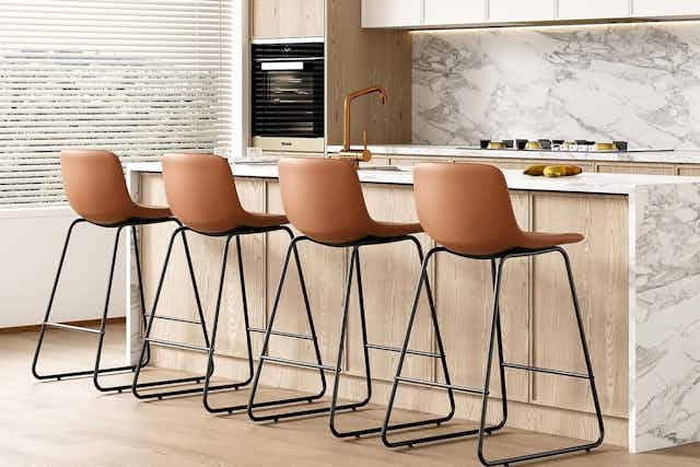 4 Counter-Height Bar Stools, Just $110 on Amazon (Reg. $230) card image