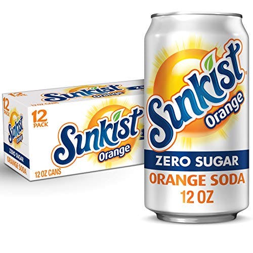 Sunkist Zero Sugar Orange Soda 12-Pack
