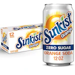 Sunkist Zero Sugar Orange Soda 12-Pack