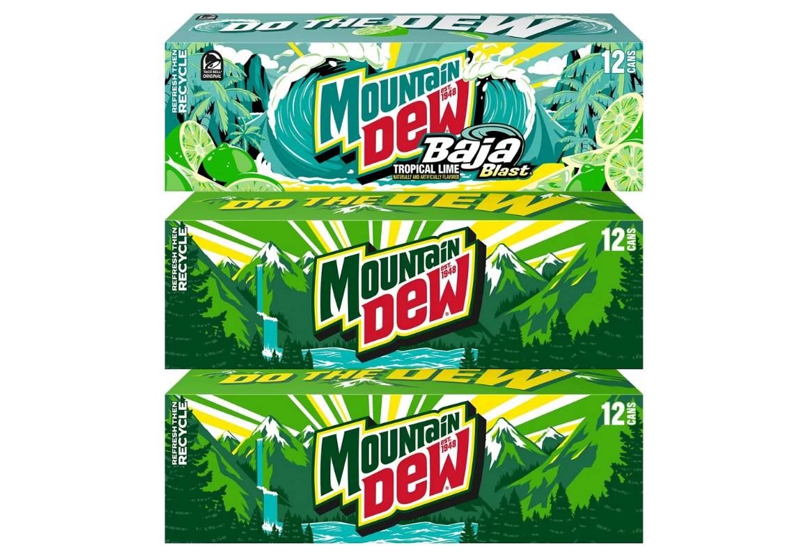 3 Mountain Dew 12-Packs