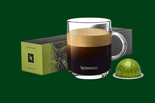 Nespresso Coffee Pod Sale: Pay $0.92 per Pod With Amazon Prime card image