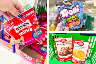 dollar tree groceries 3-photo collage