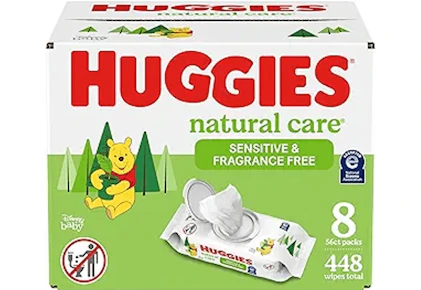 Huggies Natural Care Baby Wipes 8-Pack