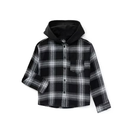 Kids' Hooded Flannel Shirt