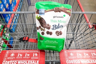 costco edward marc girl scouts thin mints bites in cart