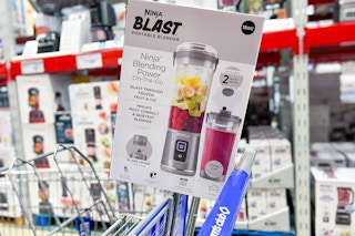 ninja blender on a sam's club cart